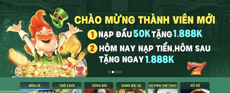 Cwin ưu đãi thành viên mới ngập tràn